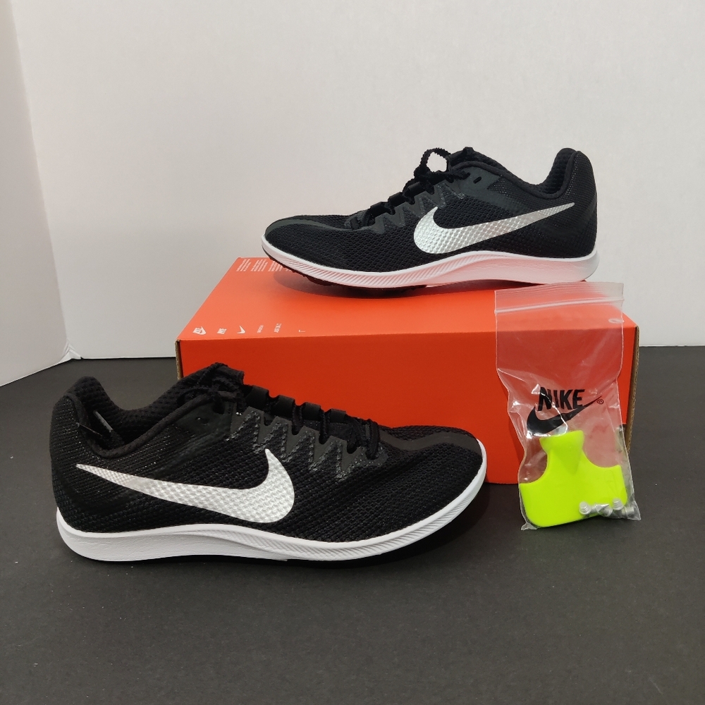 Nike Zoom Rival Distance Track Spikes Shoes Black White DC8725 001